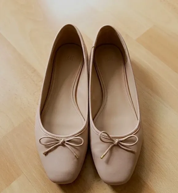 H&M - Beige ballet ballerina shoes (38)