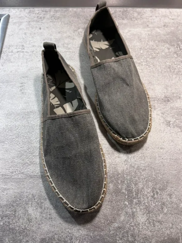 H&M Espadrilles in Grau – Herren, Größe 43, neuwertig