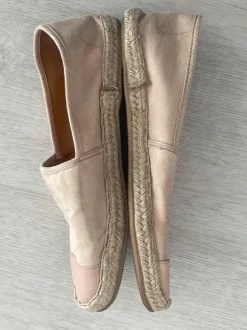 H&M Kork Schuhe Rose rosa beige flach Sommer 38 gut