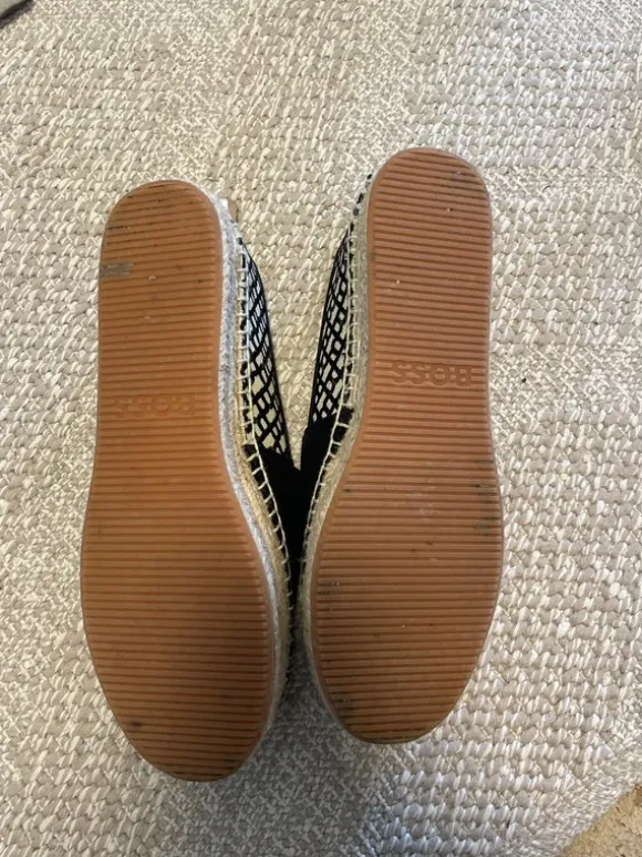 Hugo Boss Espadrilles schwarz beige