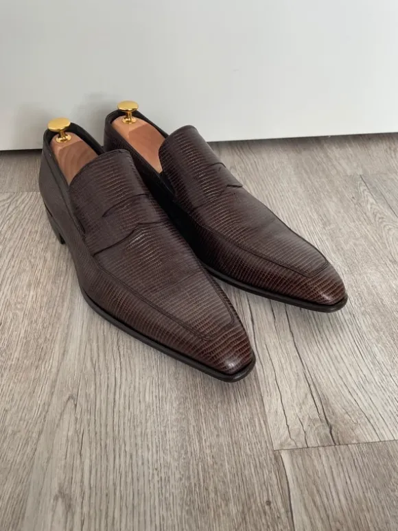 Hugo Boss Loafer Gr 42,5 Echsenleder