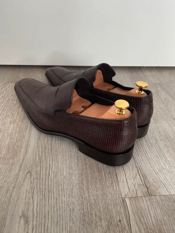 Hugo Boss Loafer Gr 42,5 Echsenleder