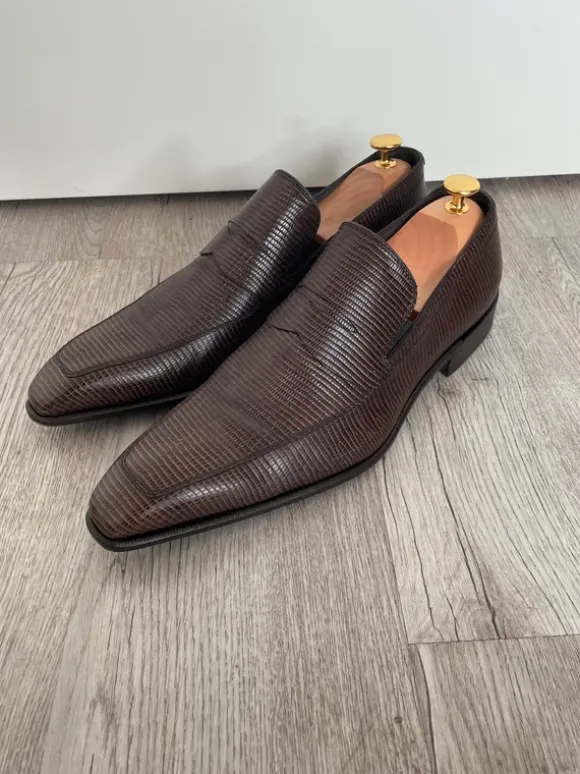 Hugo Boss Loafer Gr 42,5 Echsenleder