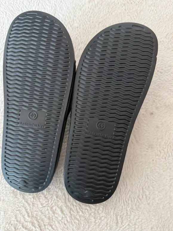 Hugo Boss Slides / Badeschlappen Black White