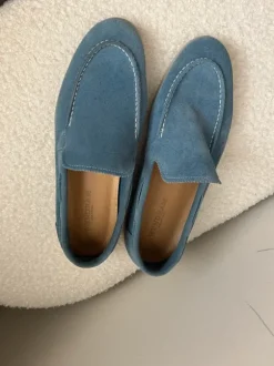 I luxe laofer licht blauw