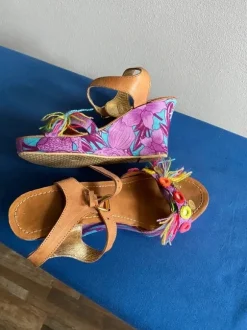 Ibiza sleehak sandalen 40