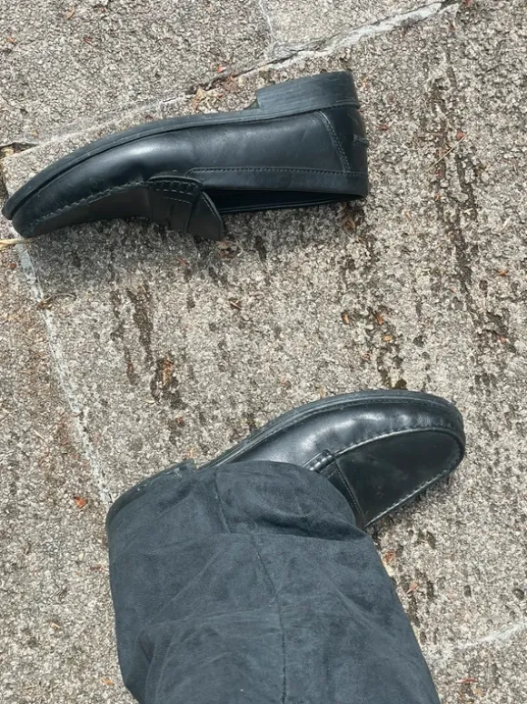 Italian Black Leather Loafer