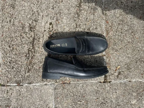 Italian Black Leather Loafer