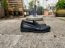 Italian Black Leather Loafer
