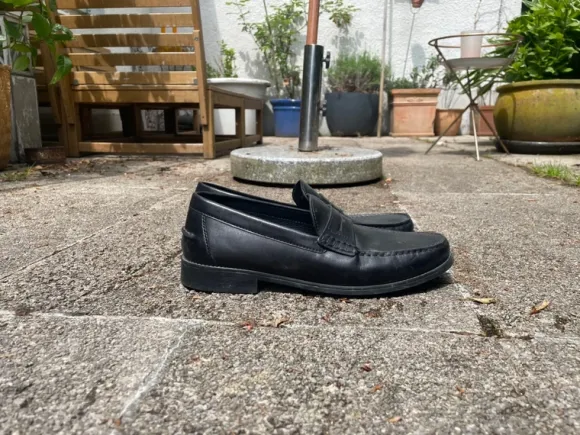 Italian Black Leather Loafer