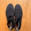 Italienische Wildlederschuhe Herren dunkelblau
