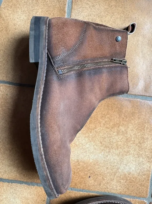 Jack & Jones Lederstiefel Braun Gr. 44