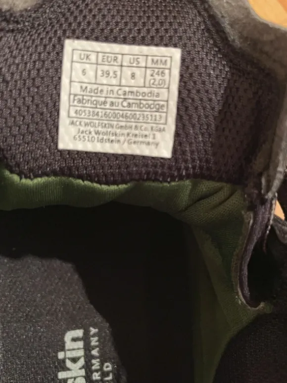 Jack Wolfskin Woodland Shell Texapore Low Gr. 39,5 schwarz