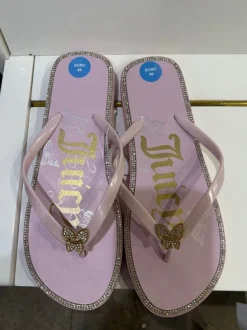 Juicy couture Flipflops mit Swarovski Steinen rosa Größe 39