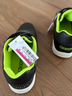Kappa Sportschuhe Hallenschuhe neu gr.37 mit Klettverschluss schwarz