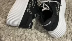 Karl Lagerfeld Signature Keeper Denim Sneakers