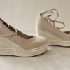 Keilsandalen aus Kunstleder 38