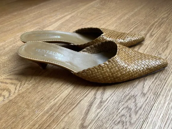 Kittenheel muiltjes mt 38 geheel leder