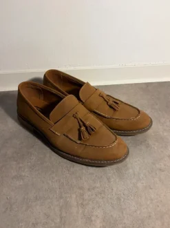 Klassische Herrenschuhe / Leder-Optik –Dunkelbraun –