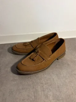 Klassische Herrenschuhe / Leder-Optik –Dunkelbraun –