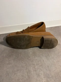 Klassische Herrenschuhe / Leder-Optik –Dunkelbraun –