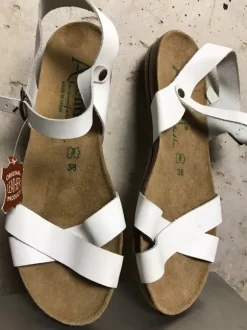 Kork Leder Sandalen Neu