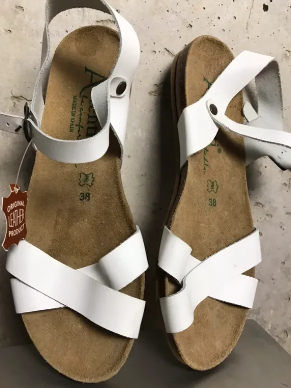 Kork Leder Sandalen Neu