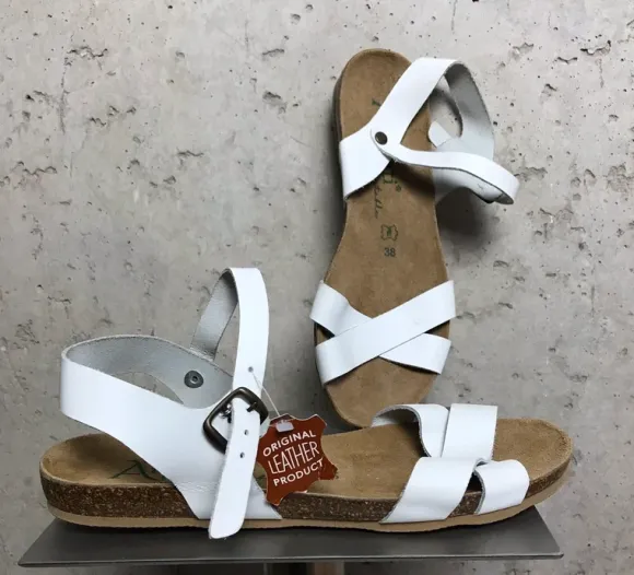 Kork Leder Sandalen Neu