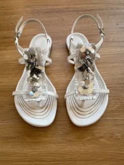 K&S Kennel & Schmenger Schuhe Sandalen weiß Gr. 37