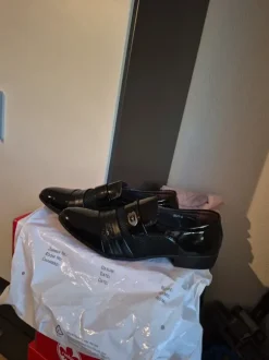 Lackhalbschuhe
