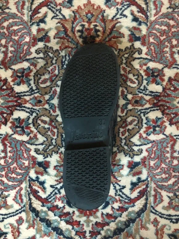 Lack-Penny Loafer schwarz