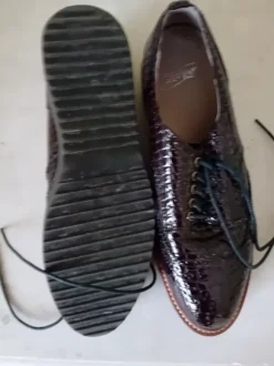 Lakleren veterschoenen SPM