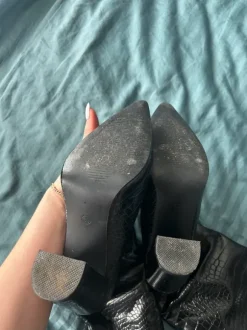 Lange Laarzen Faux Leather Croc Design Maat 39 (lees beschrijving voor het kopen aub)