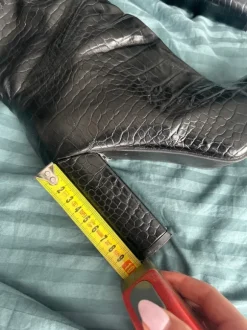 Lange Laarzen Faux Leather Croc Design Maat 39 (lees beschrijving voor het kopen aub)