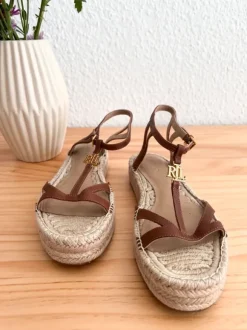 Lauren Ralph Lauren Payton Espadrilles – Leder – Gr. 36 Damen Sommerschuhe