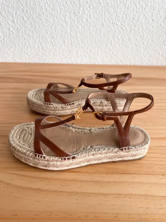 Lauren Ralph Lauren Payton Espadrilles – Leder – Gr. 36 Damen Sommerschuhe