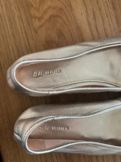 Leather Ballerina Gold