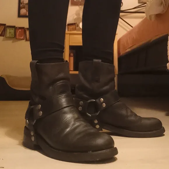 Leather bikerboots Sendra
