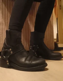 Leather bikerboots Sendra