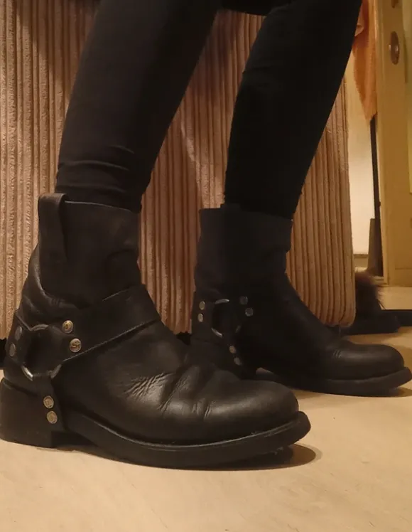 Leather bikerboots Sendra