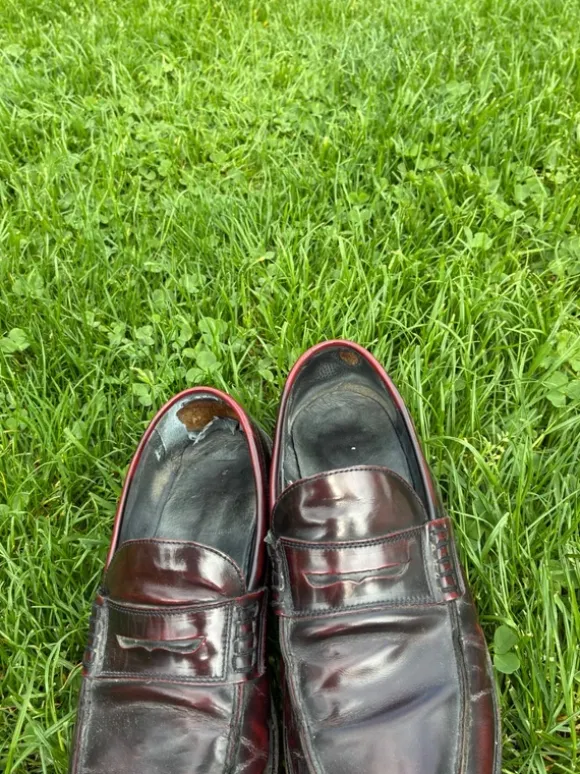 Leather loafers