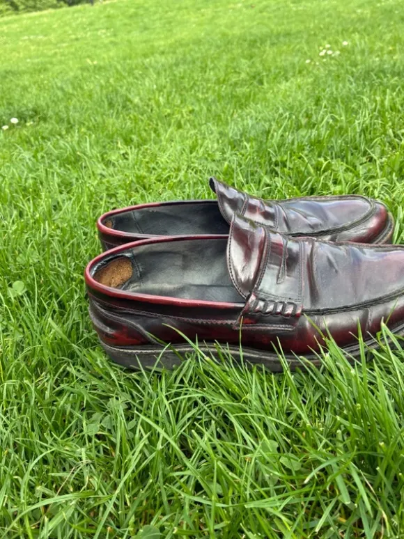 Leather loafers
