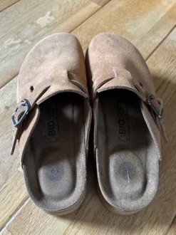 Leder clogs