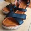 Leder Keilabsatz Echtleder Sandalen von Cox Gr 38