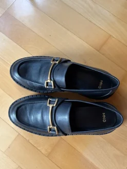 Leder Loafer mit Metall-Detail Mango