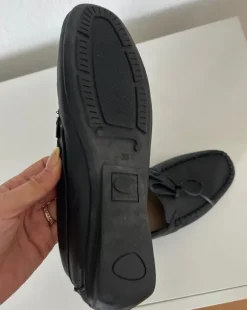 Leder Loafer schwarz