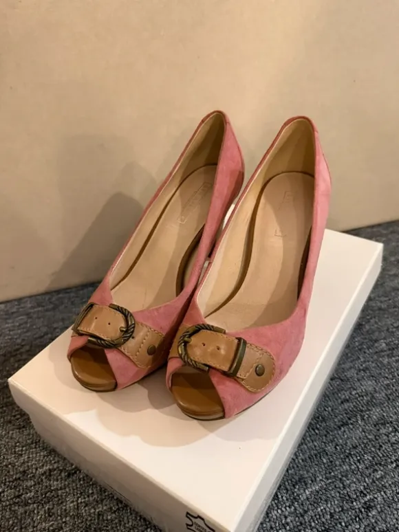 Leder Sommerpumps