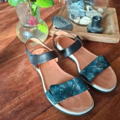 Lederen sandalen