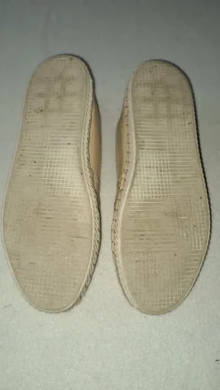 Leder-Espadrilles
