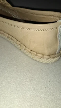 Leder-Espadrilles